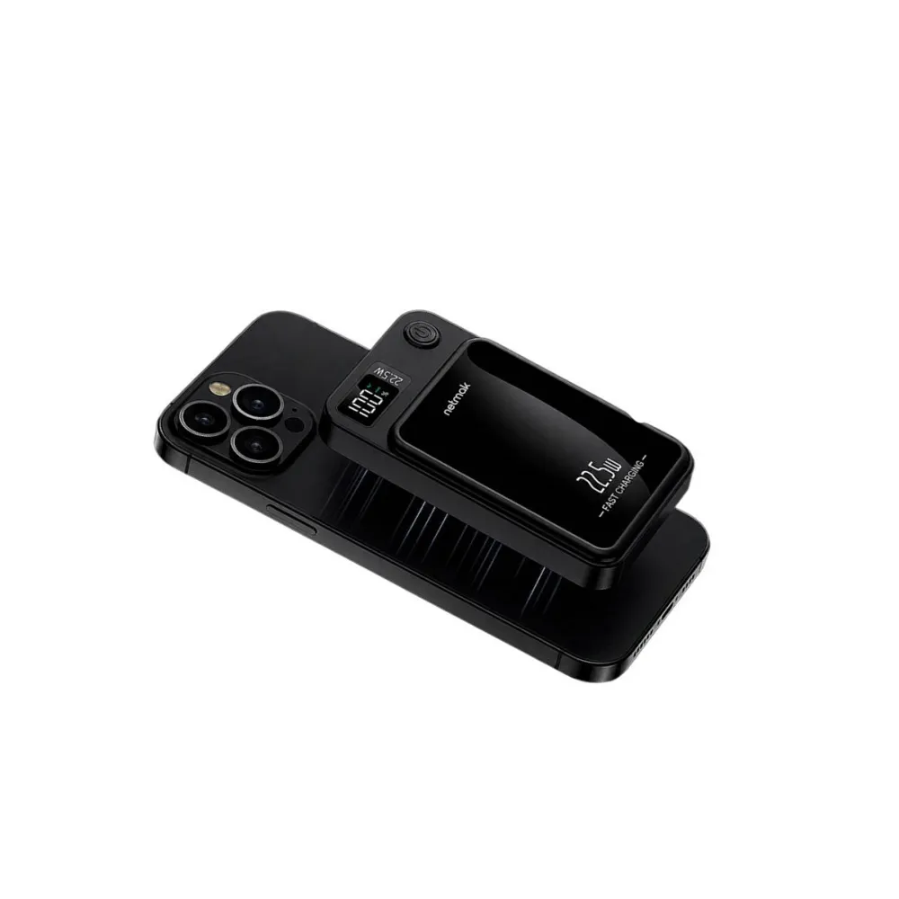 Power Bank Carga magnética Inalámbrica 10000mAh, Netmak
