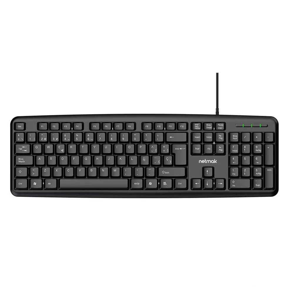 Teclado Estándar Conexión USB Netmak